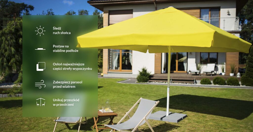 Gdzie ustawić parasol ogrodowy