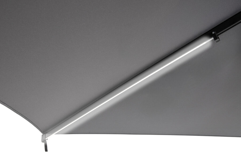 Ponadczasowy design parasola z możliwością podświetlenia LED