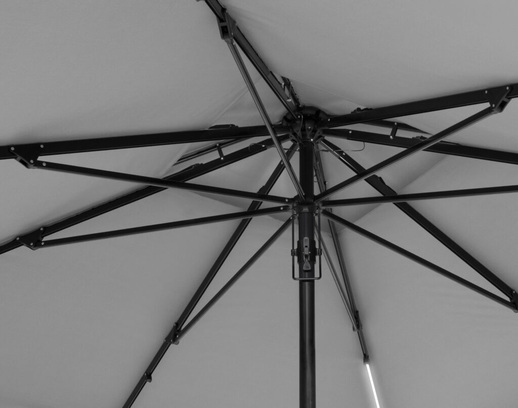Parasol ogrodowy Vesuvio z oświetleniem LED