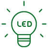 Ikona – oświetlenie LED parasola
