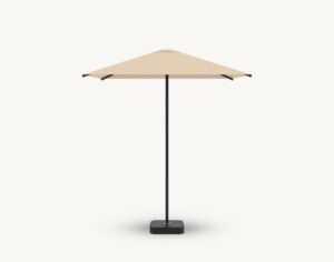 Parasol ogrodowy Harmony 2 m² w kolorze kremowym – poszycie poliestrowe