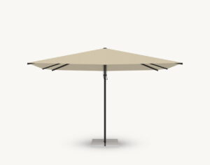 Parasol ogrodowy Rectangular 3×4 m w kolorze naturalnym – poszycie poliestrowe