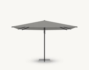Parasol ogrodowy Rectangular 3×4 m w kolorze szarym – poszycie poliestrowe
