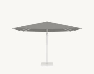 Parasol ogrodowy Palamos 3×4 m w kolorze szarym – poszycie poliestrowe