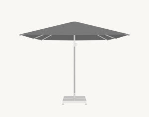 Parasol ogrodowy Atlantic 4 m² w kolorze szarym – poszycie akrylowe