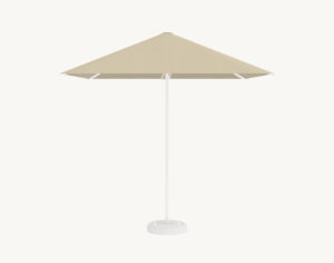 Parasol ogrodowy Barbados 2,5 m² w kolorze naturalnym – poszycie poliestrowe