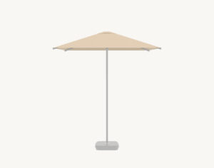 Parasol ogrodowy Harmony 2 m² w kolorze kremowym – poszycie poliestrowe