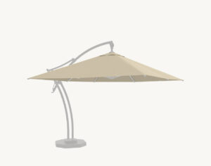 Parasol ogrodowy Ibiza 3,5 m w kolorze naturalnym – poszycie poliestrowe – rotator – nakładka